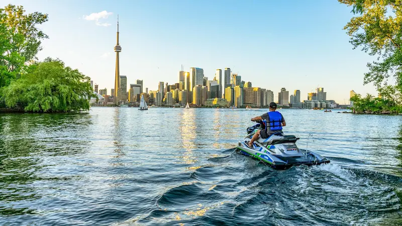 Jet Ski Toronto Skyline